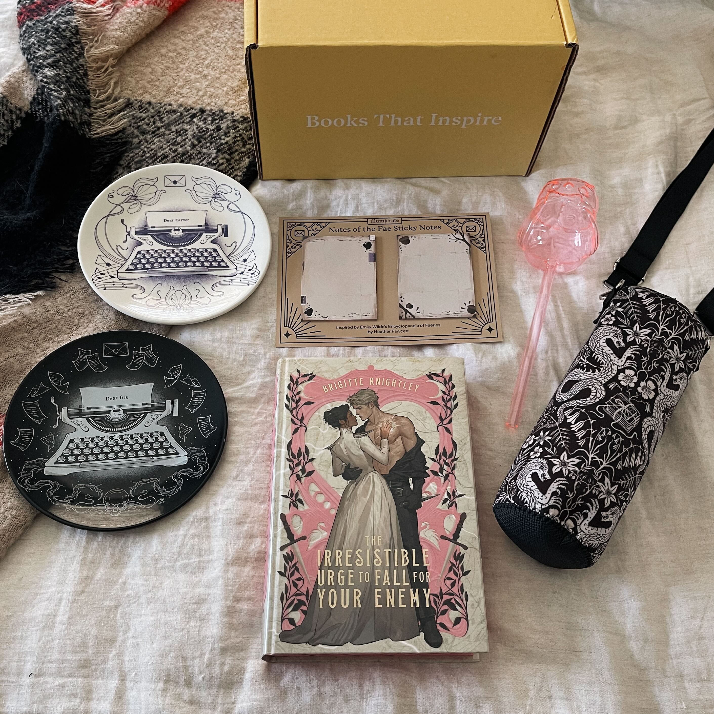 The Irresistible Urge to Fall for Your Enemy by Brigette Knightley full box (Illumicrate 'Yours Hatefully' Exclusive)