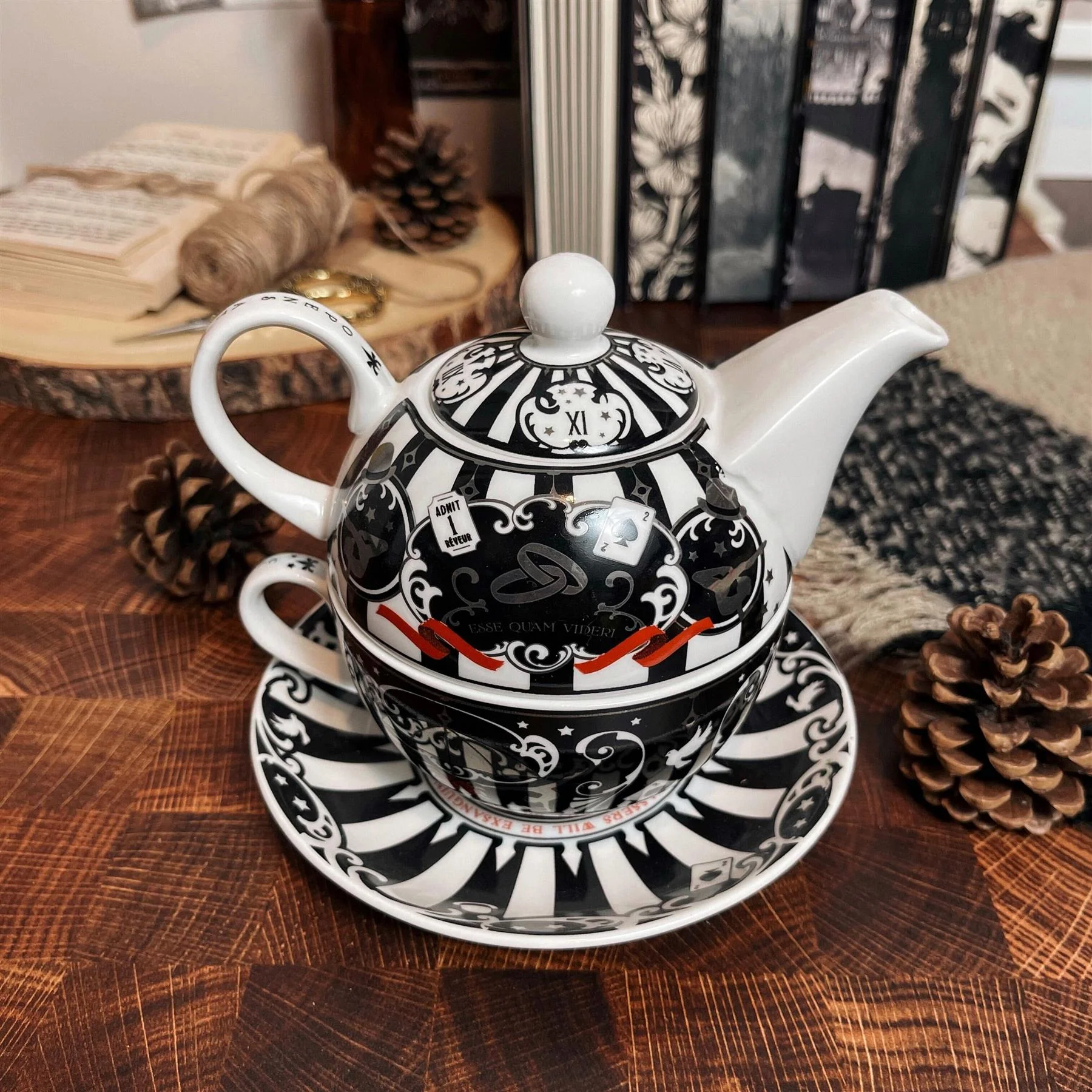 The Night Circus Ceramic Teapot and Cup - Image 2